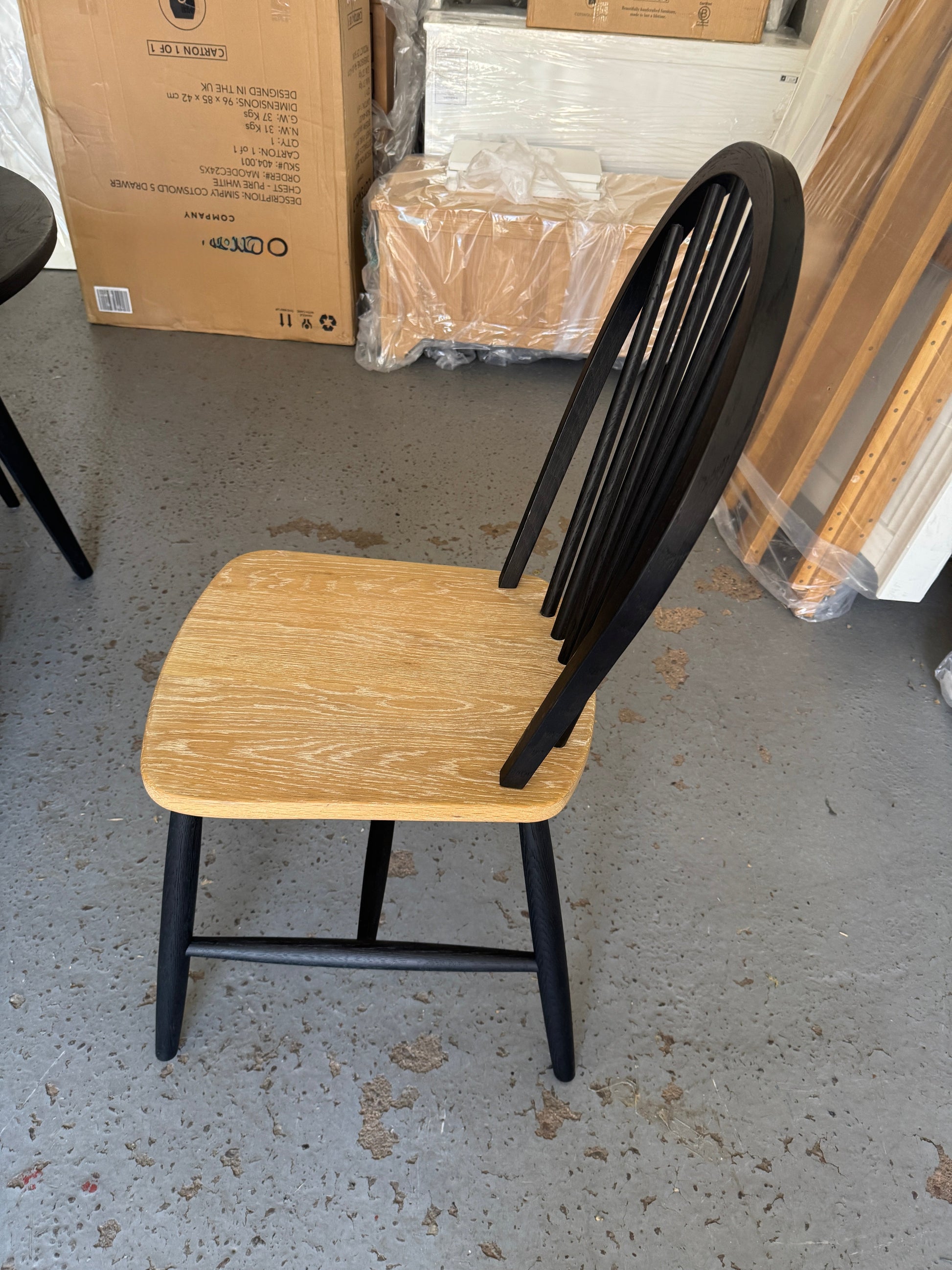 BERKELEY BLACK OAK Dining Table and 4 Chairs Quality Furniture Clearance Ltd