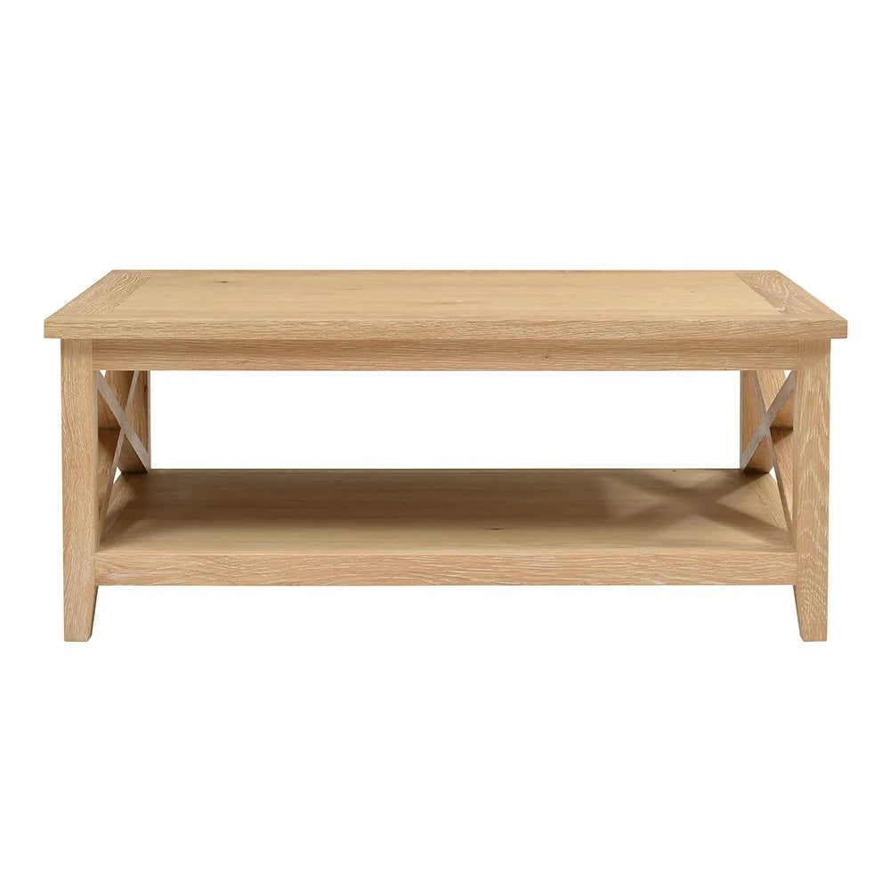 INGLESHAM WHITEWASH OAK Coffee Table Quality Furniture Clearance Ltd
