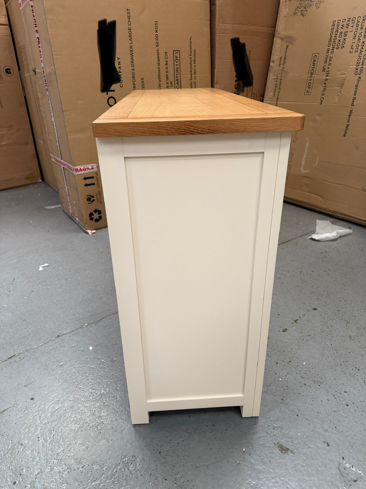 Sussex Cotswold Cream Large Sideboard furniture delivered