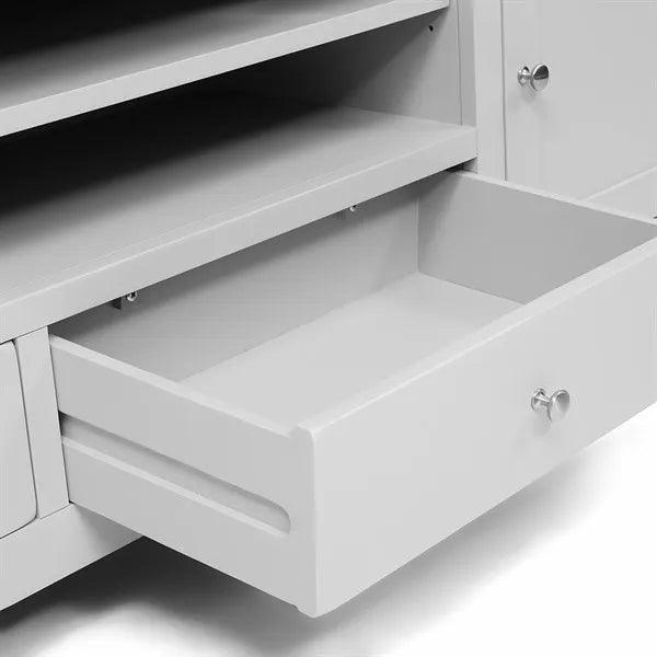 CHESTER DOVE GREY XXL TV Stand up to 90" Quality Furniture Clearance Ltd