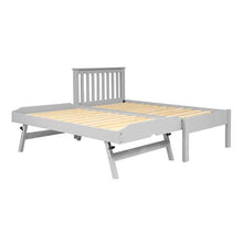 Load image into Gallery viewer, PENSHAM DOVE GREY Guest Bed and Trundle with Two Mattresses Quality Furniture Clearance Ltd
