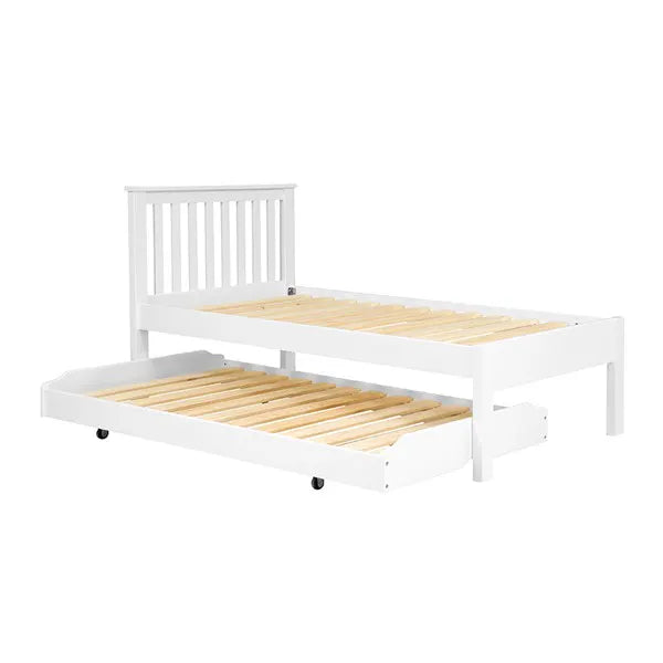 PENSHAM PURE WHITE Guest Bed and Trundle Quality Furniture Clearance Ltd