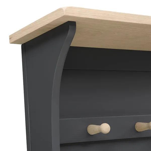 CHESTER CHARCOAL Hallway Tidy Quality Furniture Clearance Ltd