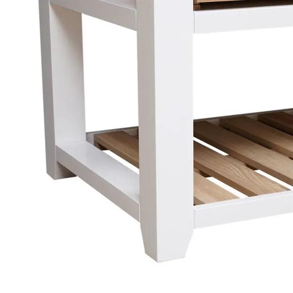 CHESTER PURE WHITE Kitchen Island Quality Furniture Clearance Ltd