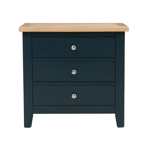 Set Of 2 CHESTER MIDNIGHT BLUE Jumbo Bedside Tables Quality Furniture Clearance Ltd
