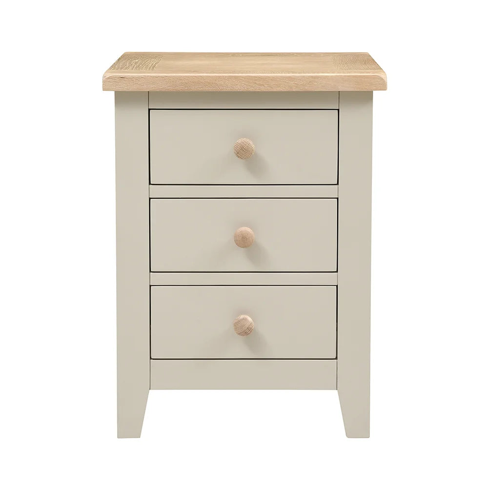 CHESTER LIMESTONE
3 Drawer Bedside Table set of 2 Quality Furniture Clearance Ltd