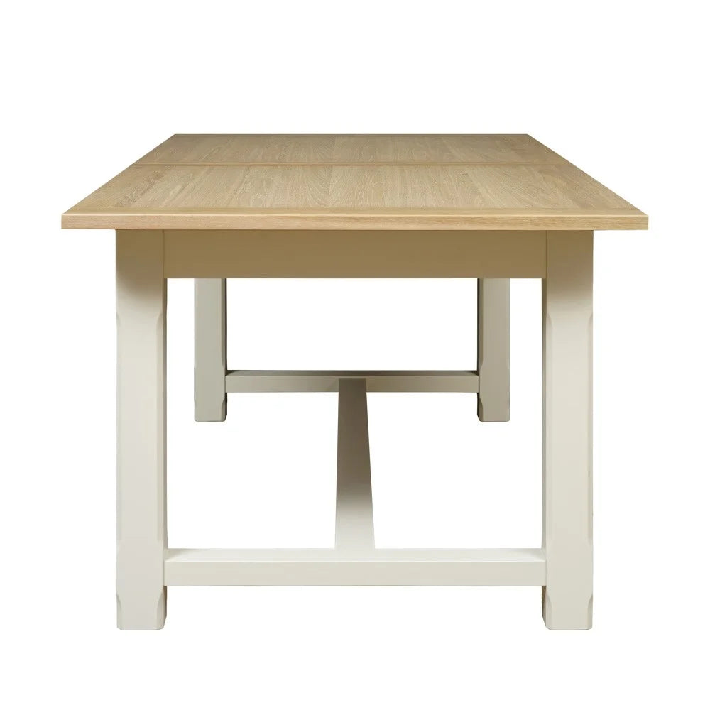 Chester Table CHESTER CLASSIC CREAM 6-10 Seater Dining Table and 6 Dining Chairs ...