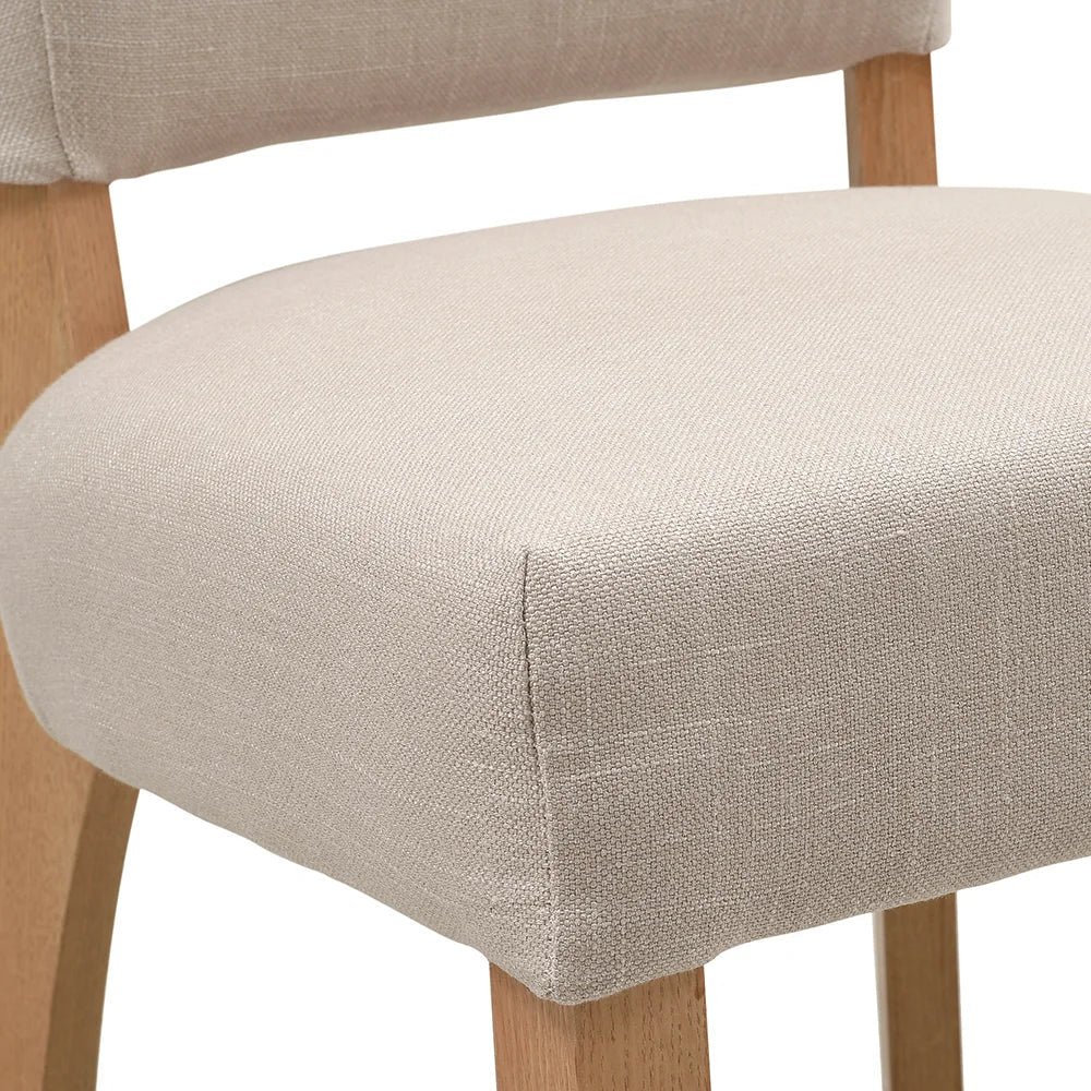 BLUEBELL
Upholstered Dining Chair - Stone - set of two Quality Furniture Clearance Ltd