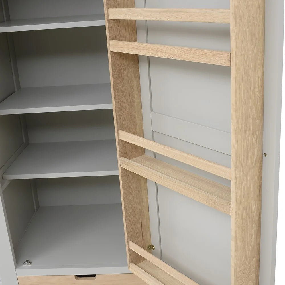 Chester Dove Grey Narrow Larder Quality Furniture Clearance Ltd