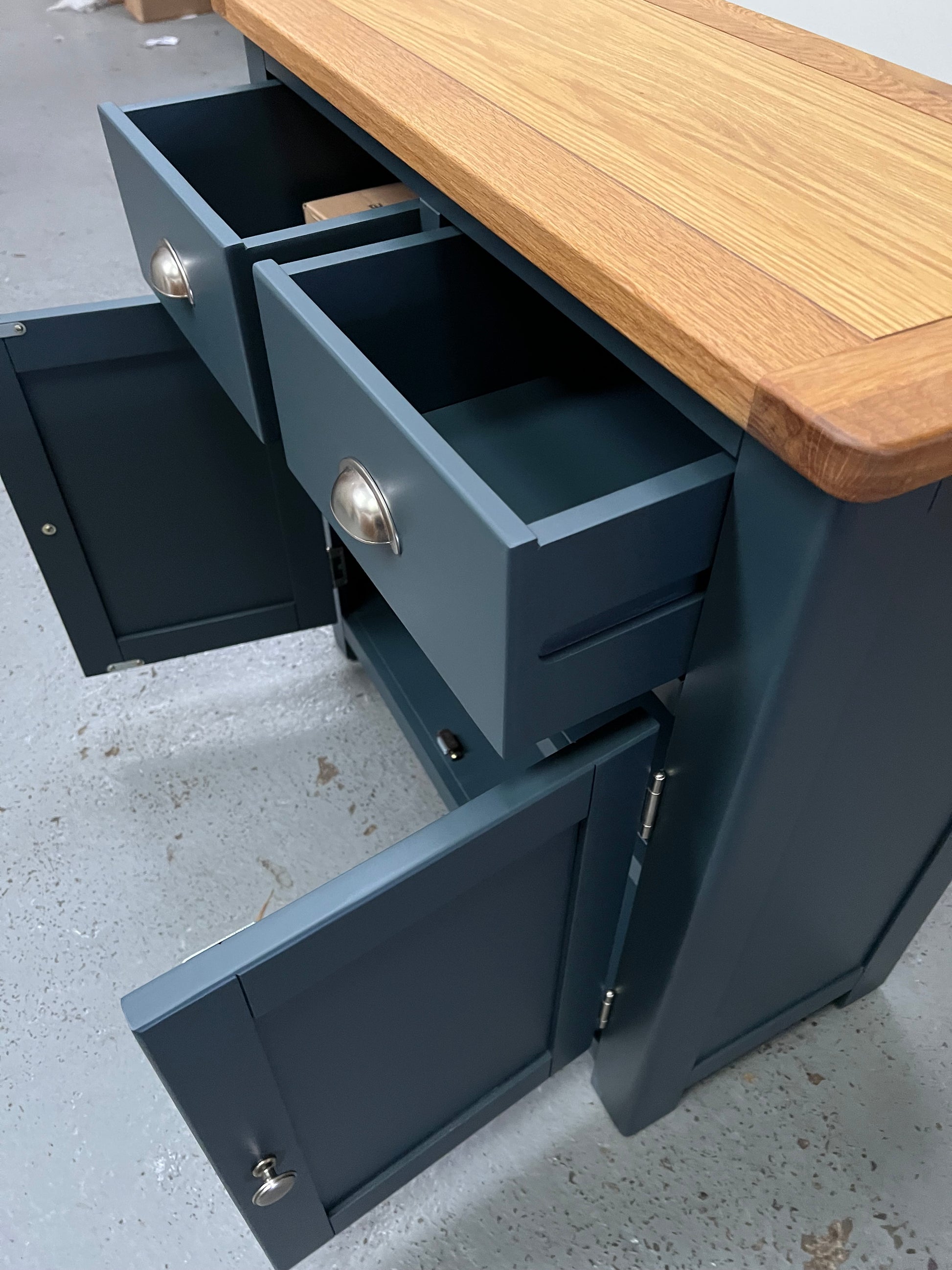 Westcote Inky Blue 2 Door 2 Drawer Sideboard furniture delivered