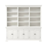 Chantilly Warm White Grand Bookcase Quality Furniture Clearance Ltd