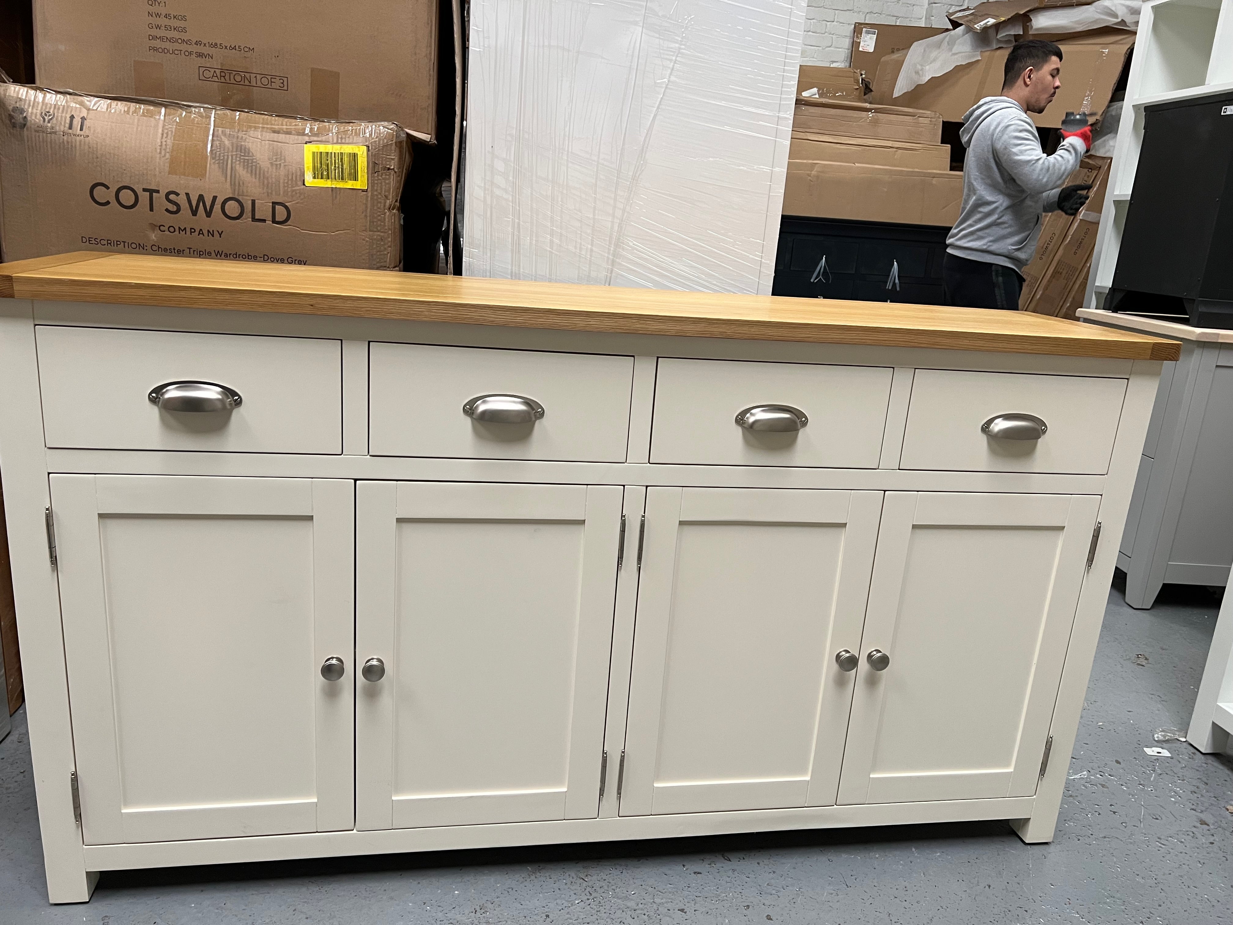 Cream Extra Large Sideboard furniture delivered