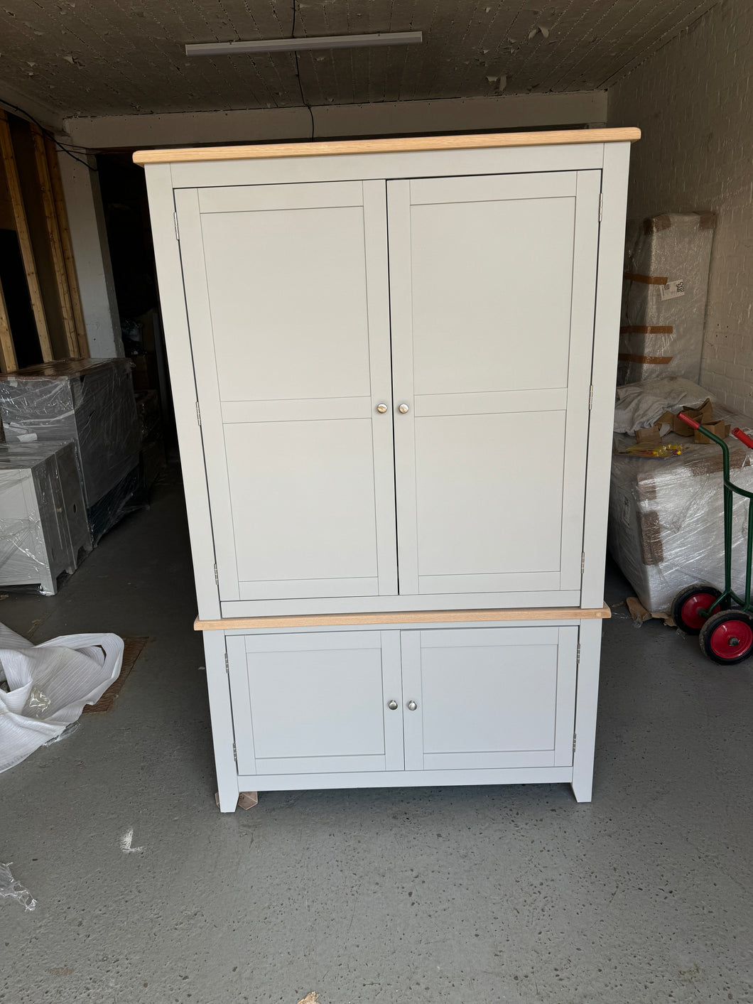 CHESTER DOVE GREY Hideaway Home Office Quality Furniture Clearance Ltd