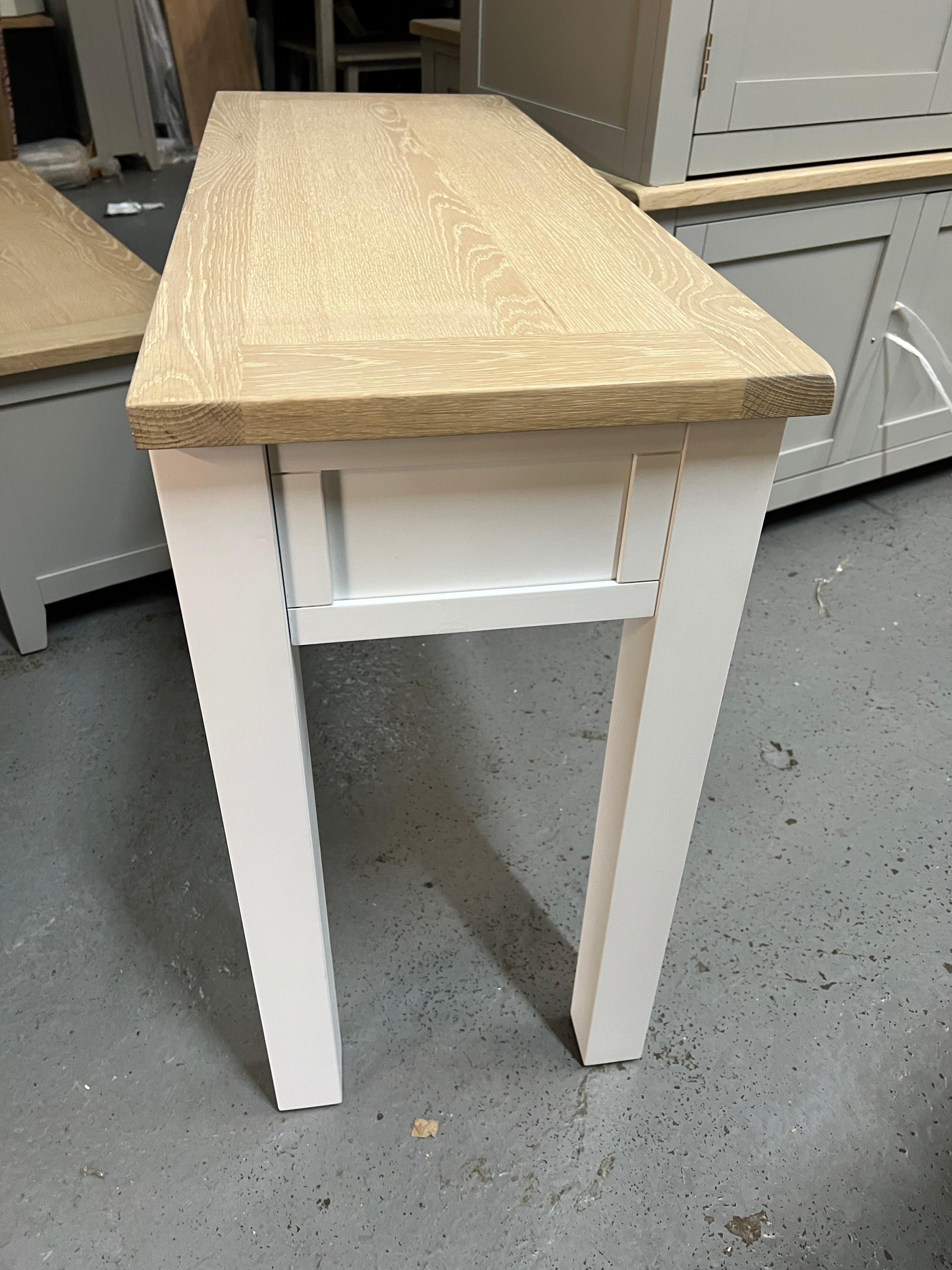 Chester Pure White Console Table/Desk furniture delivered