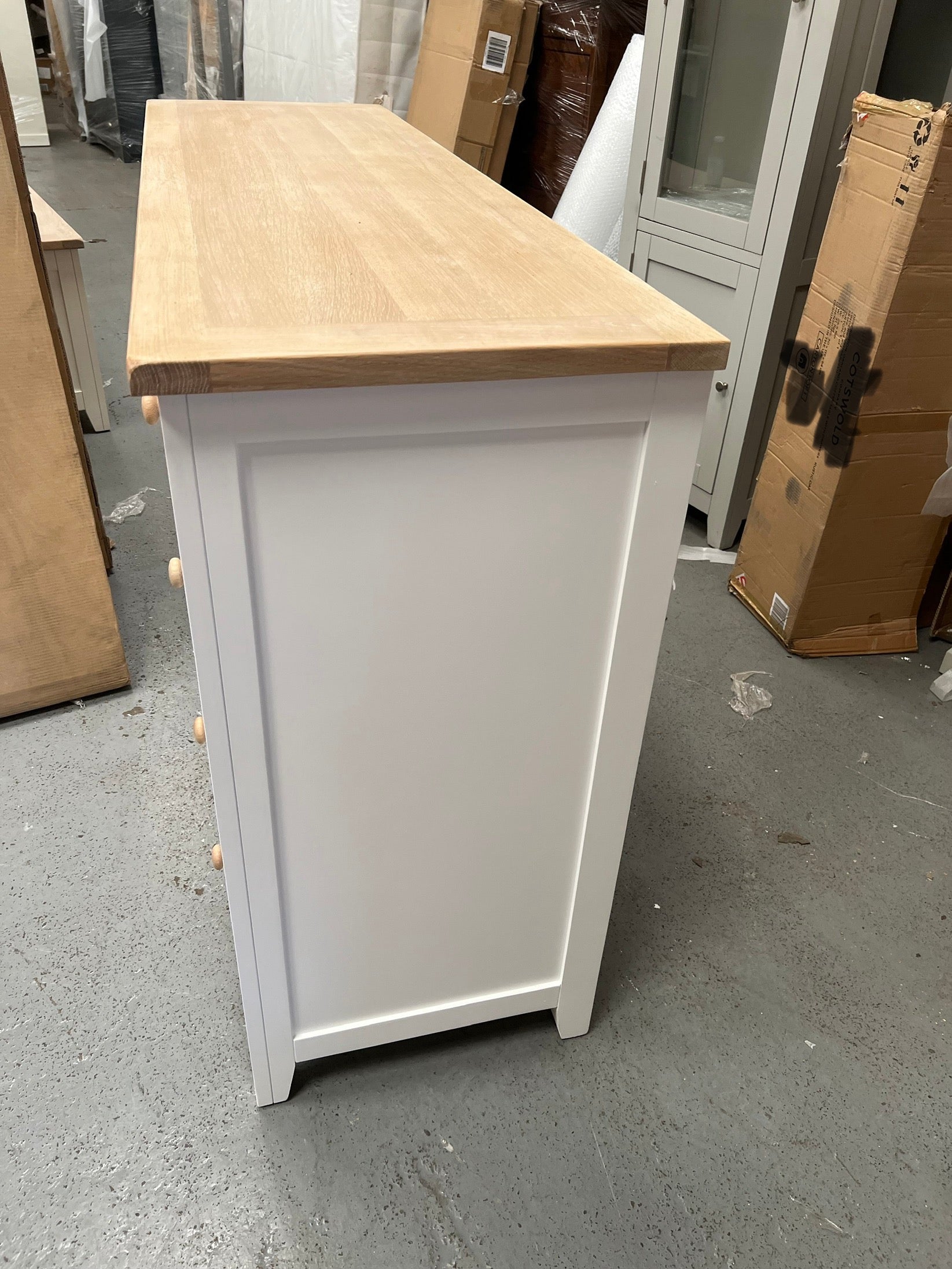 Chester Pure White 10 Drawer Chest furniture delivered