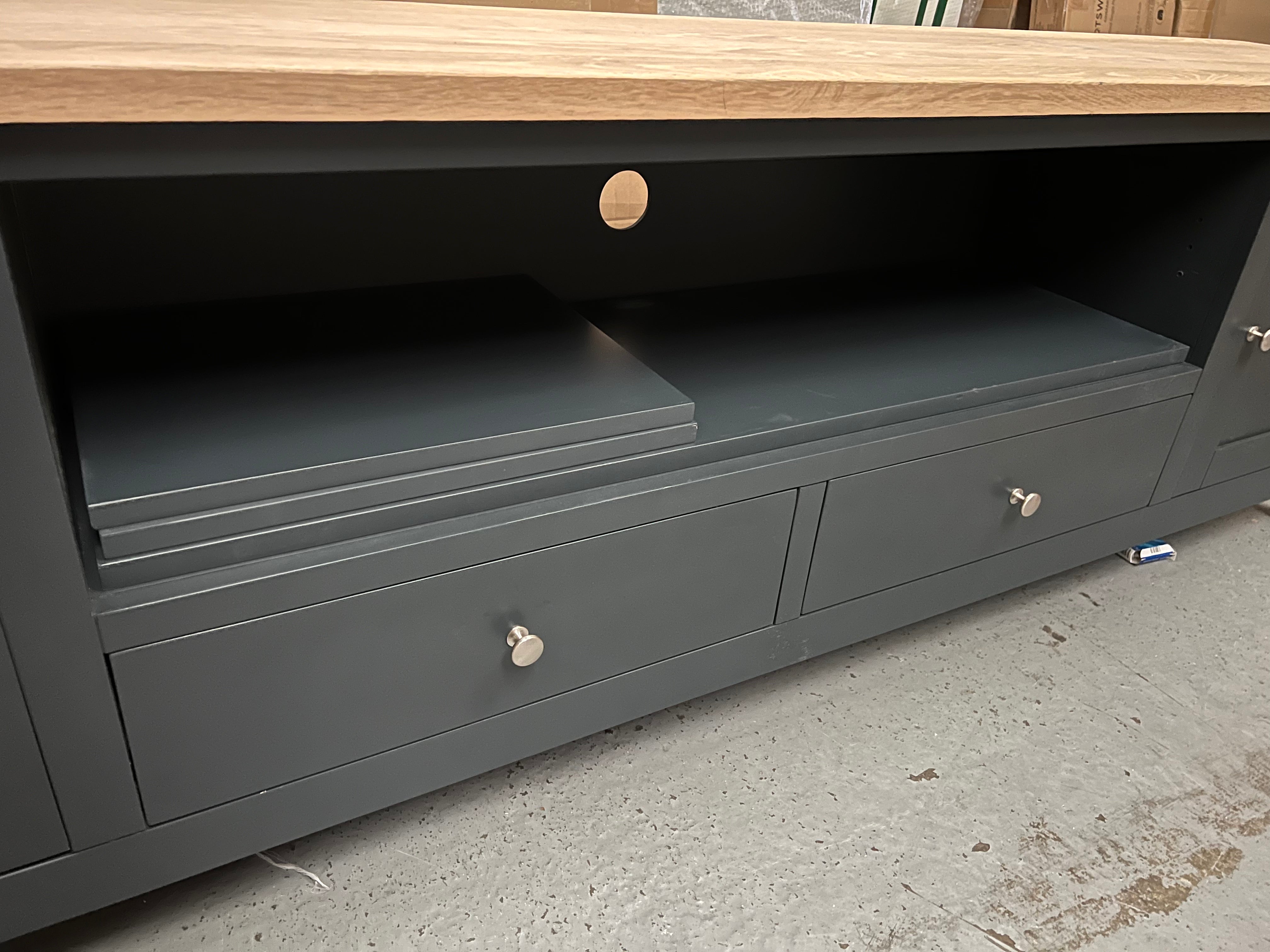 CHESTER CHARCOAL
XXL TV Stand up to 90" Quality Furniture Clearance Ltd