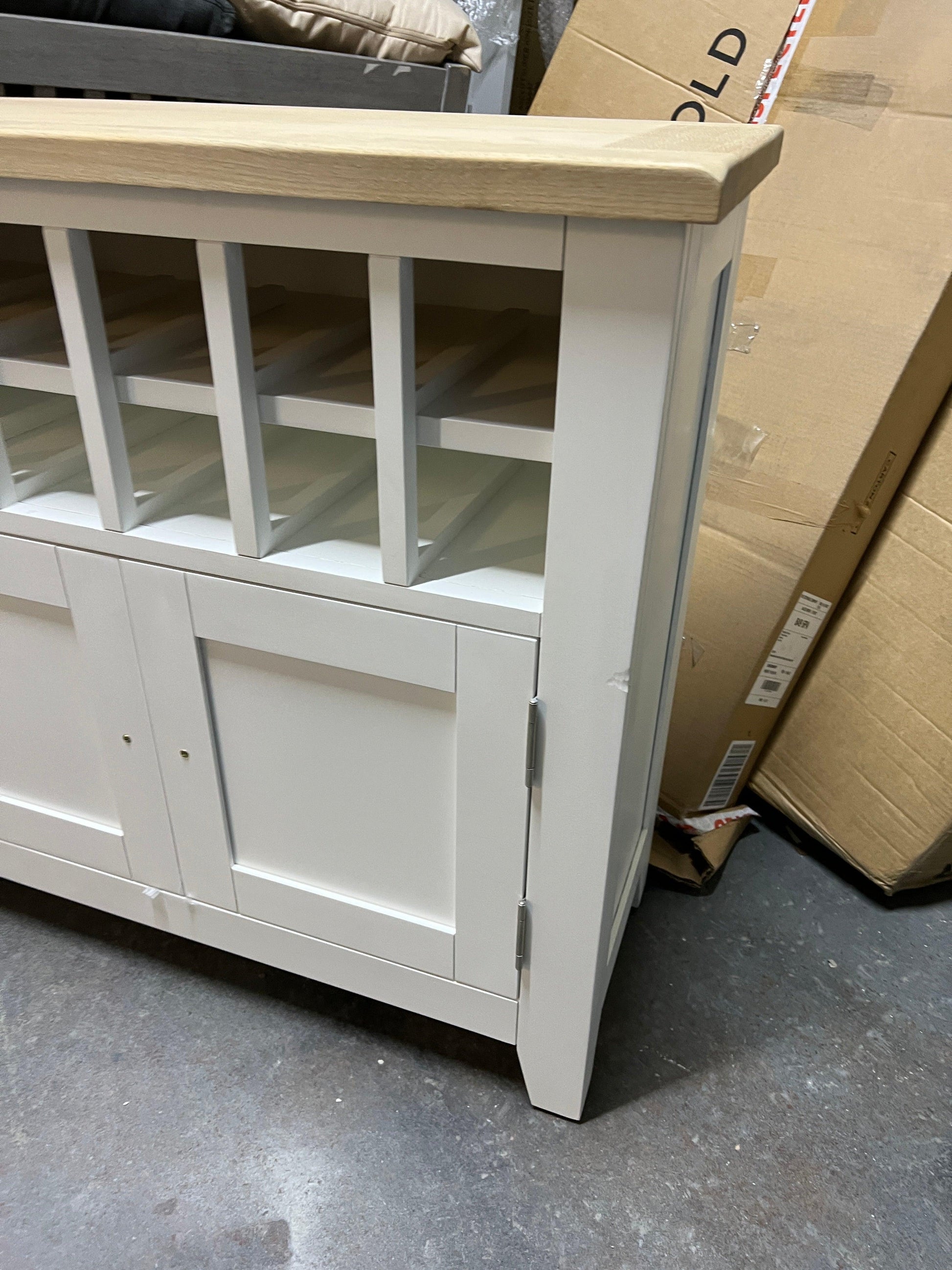 CHESTER PURE WHITE Drinks Cabinet Quality Furniture Clearance Ltd