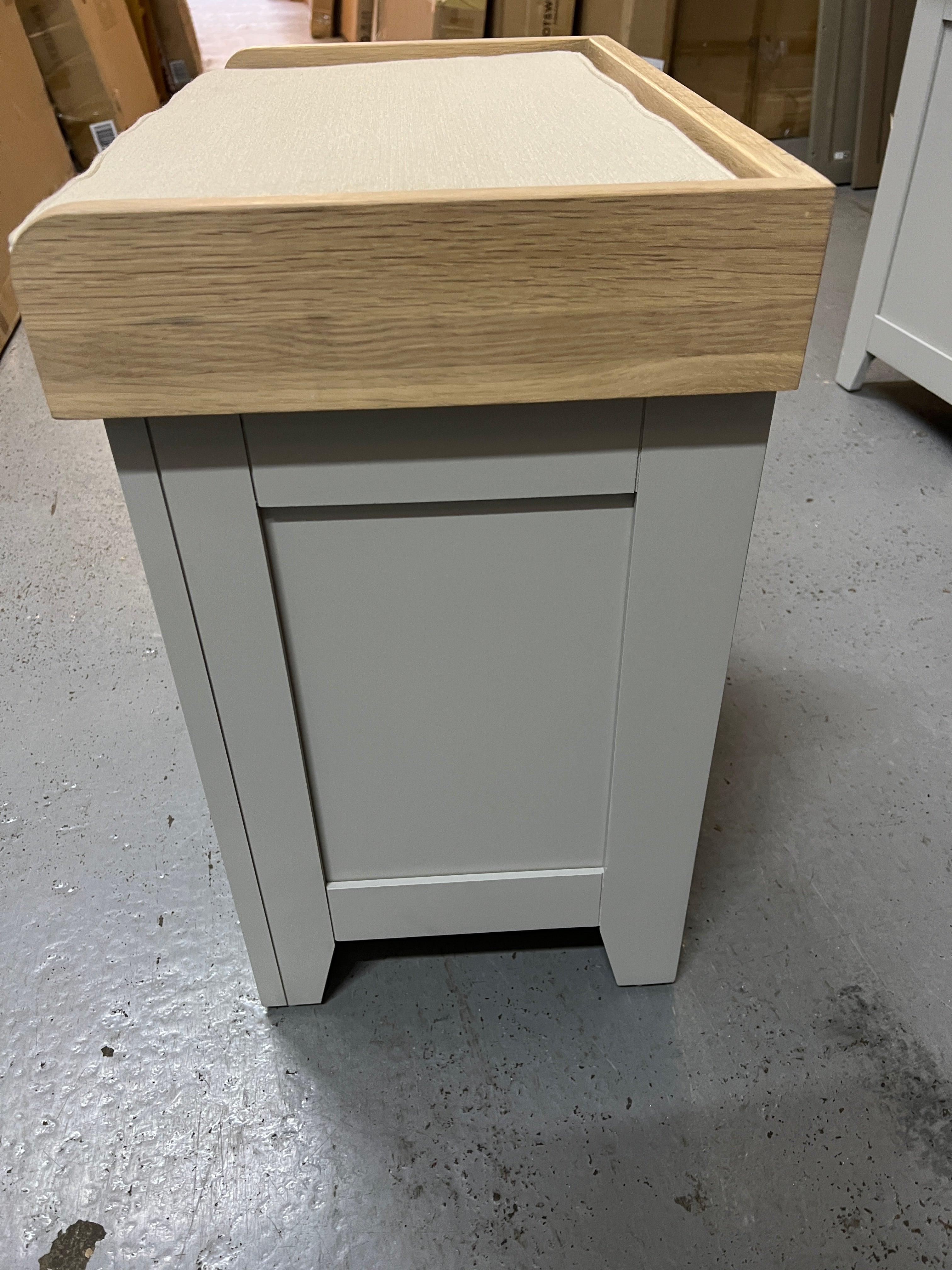 CHESTER DOVE GREY Small Shoe Storage Trunk Bench Quality Furniture Clearance Ltd