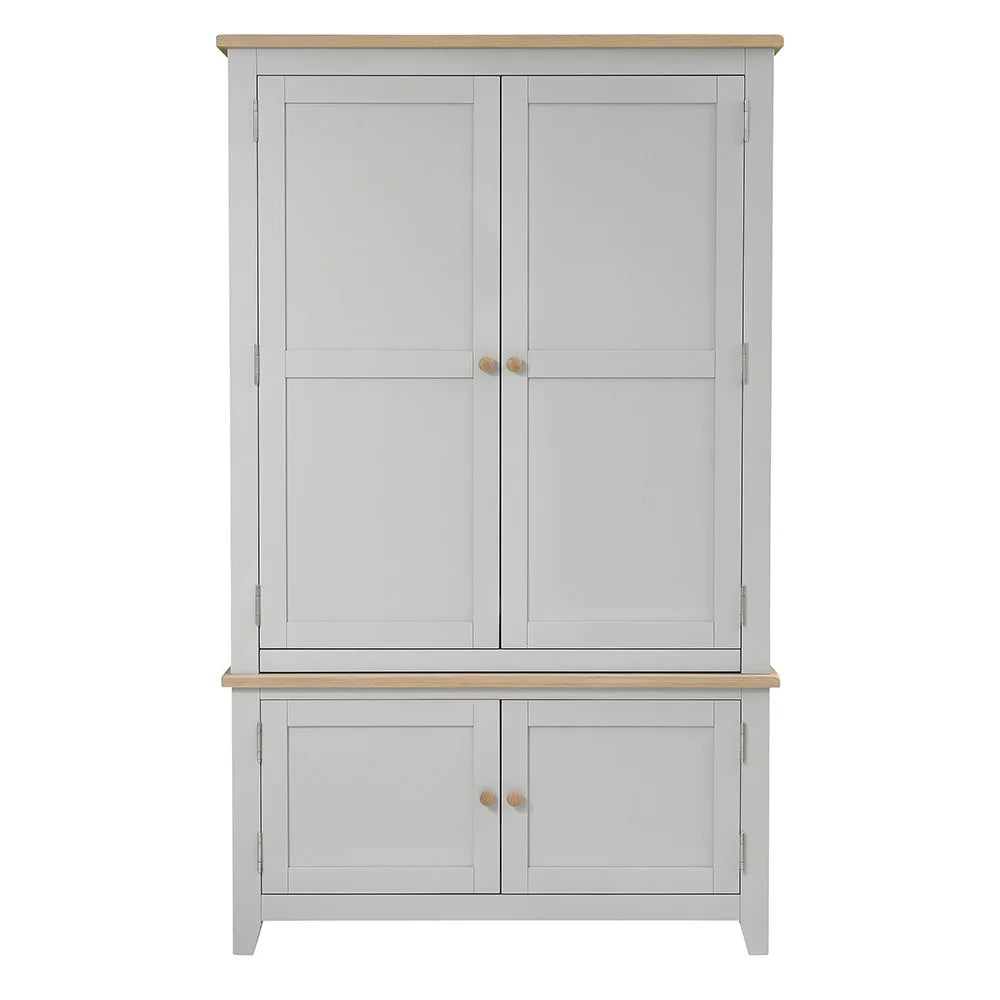 CHESTER DOVE GREY Hideaway Home Office Quality Furniture Clearance Ltd