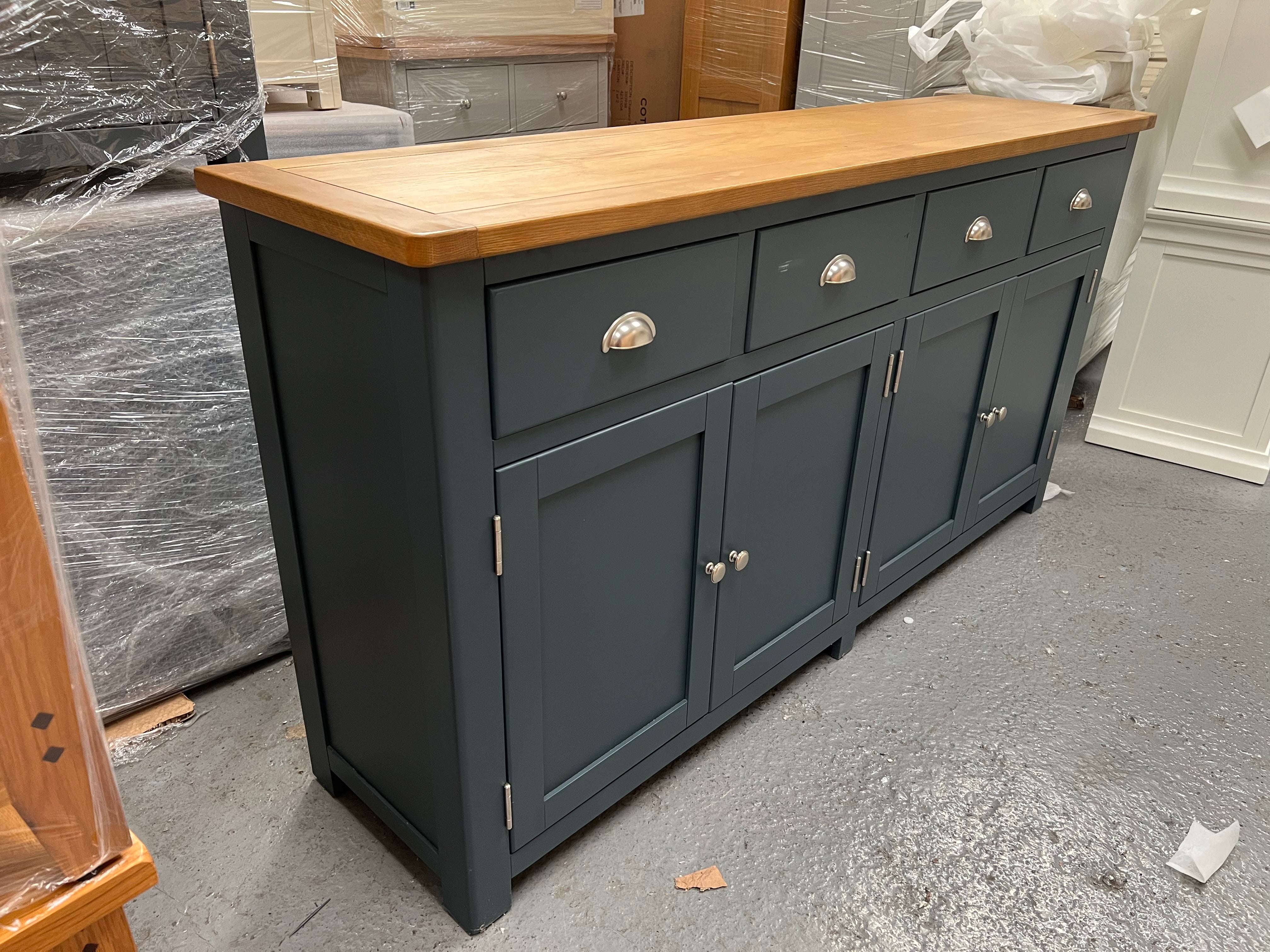 WESTCOTE INKY BLUE Extra Large Sideboard Quality Furniture Clearance Ltd