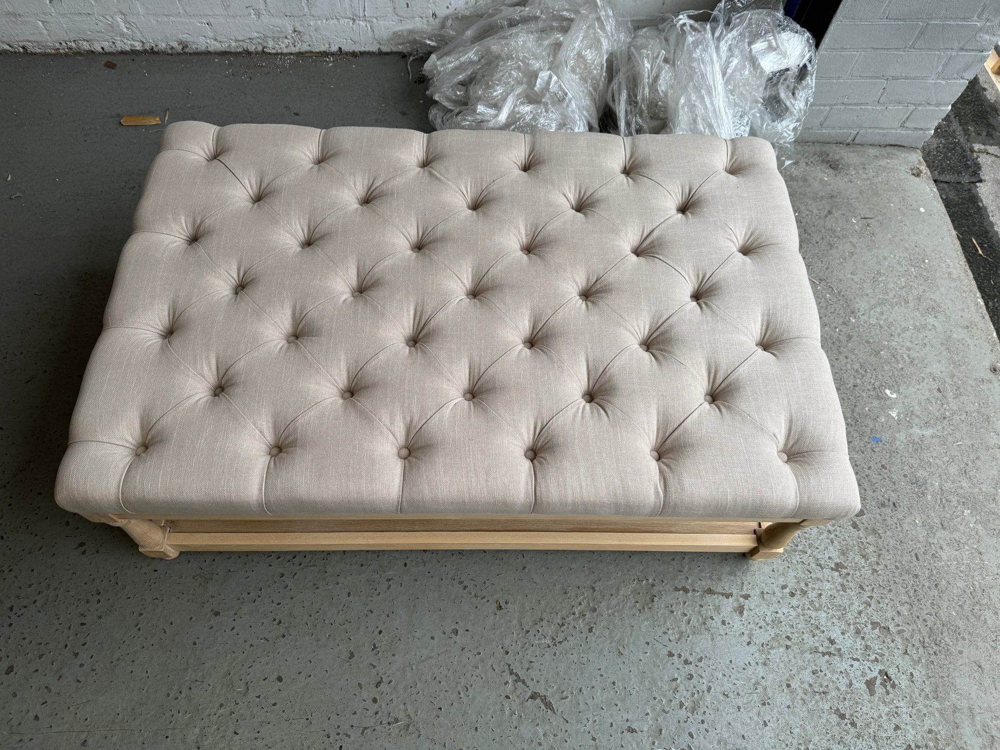 CLOVER
Rectangular Coffee Table with Shelf- Stone Linen Quality Furniture Clearance Ltd