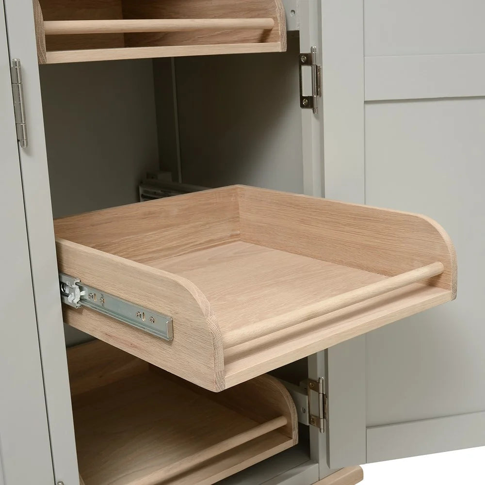 Chester Dove Grey Triple Larder Quality Furniture Clearance Ltd