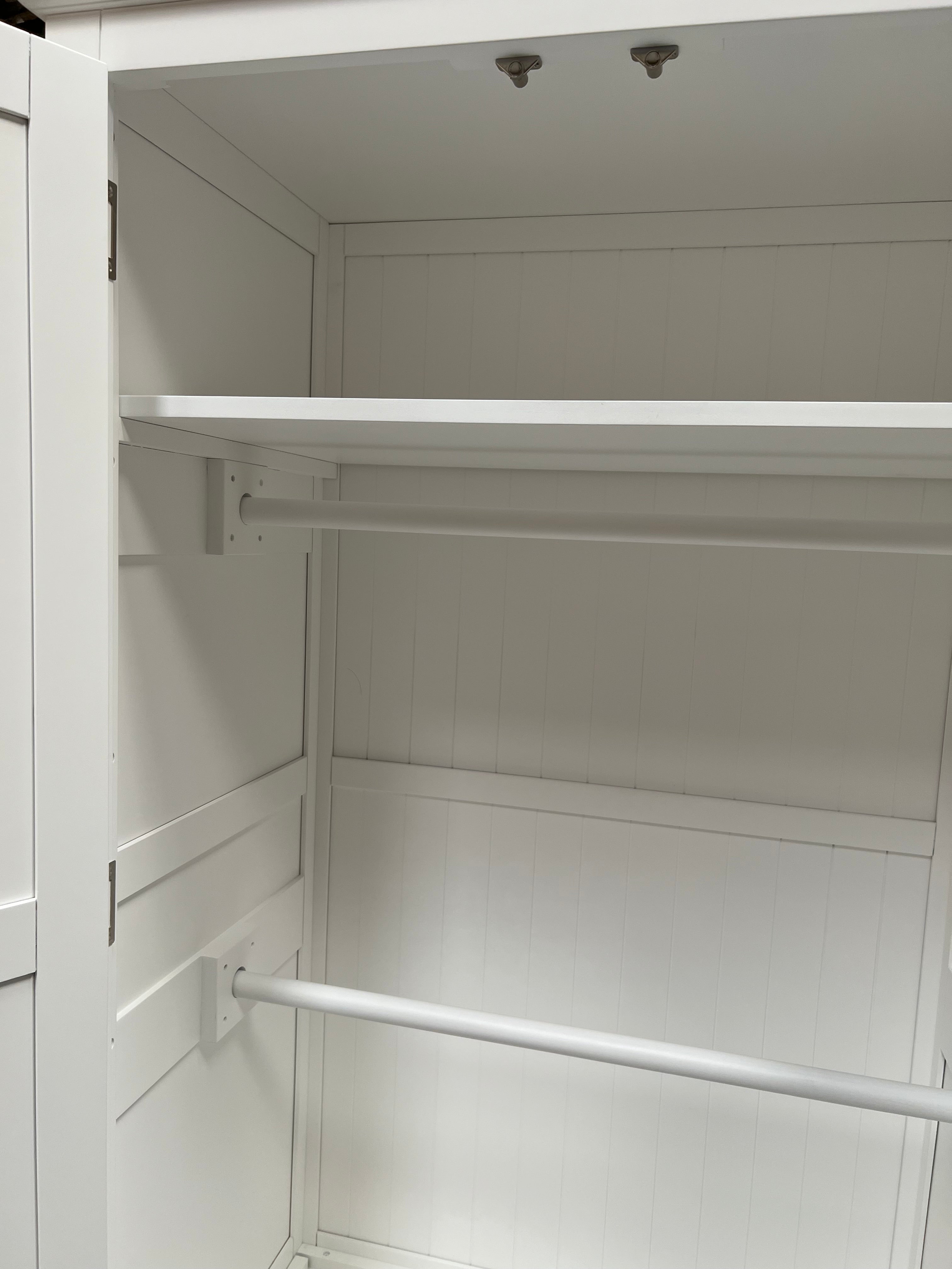 Pensham Pure White Narrow Double Wardrobe furniture delivered
