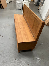 Load image into Gallery viewer, Elkstone Mellow Oak Monks Bench with Storage Quality Furniture Clearance Ltd
