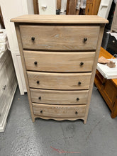 Load image into Gallery viewer, Camille Limewash Oak Tall 5 Drawer Chest Quality Furniture Clearance Ltd
