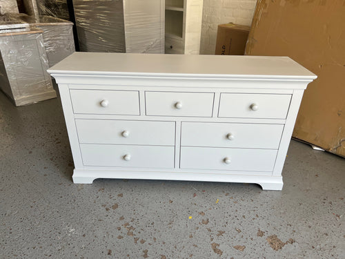 Chantilly Pebble Grey 3 Over 4 Chest furniture delivered