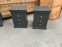 Load image into Gallery viewer, CHANTILLY DUSKY BLACK Set of 2 Bedside Tables Quality Furniture Clearance Ltd
