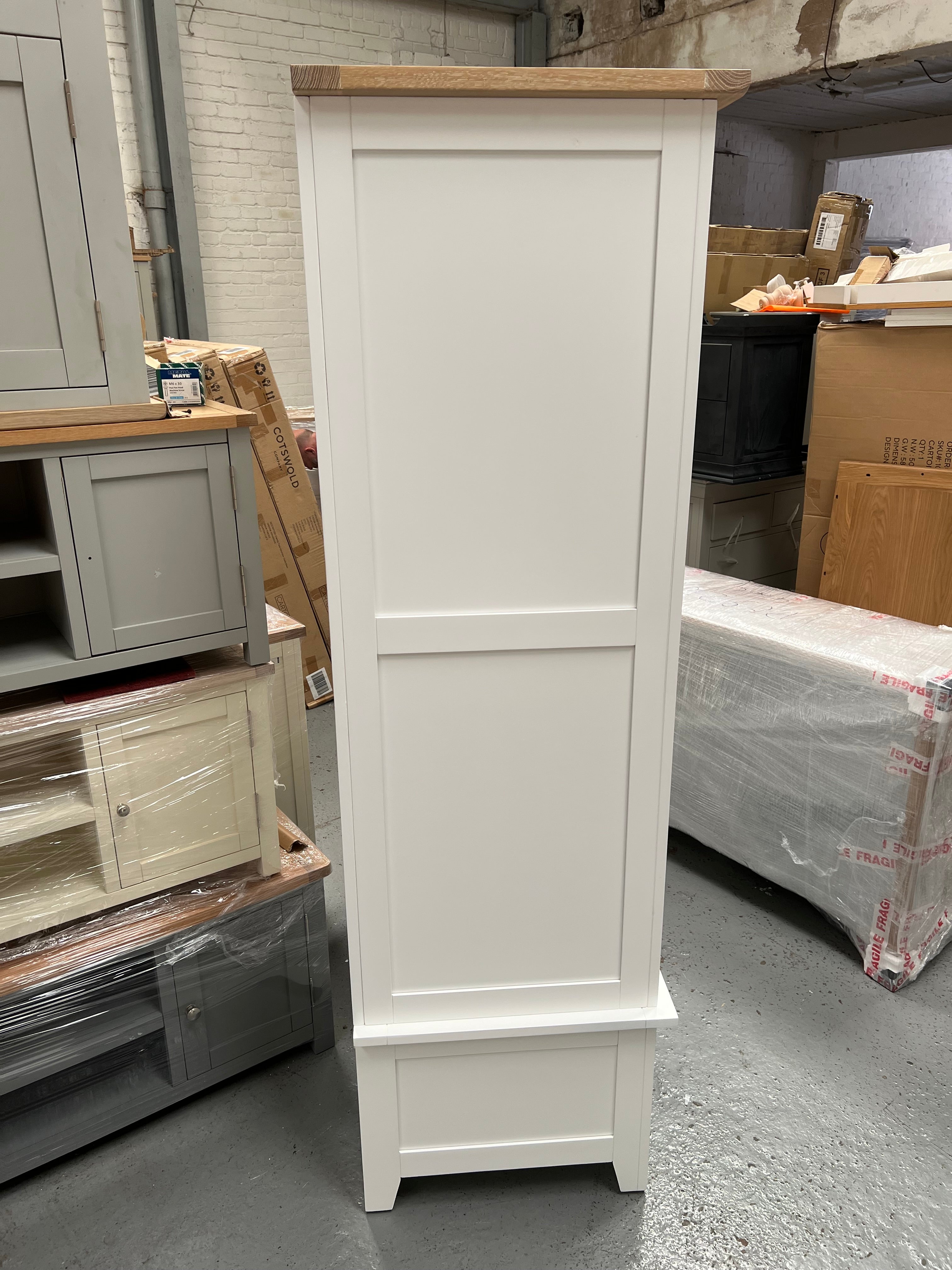 Chester Pure White Double Wardrobe furniture delivered