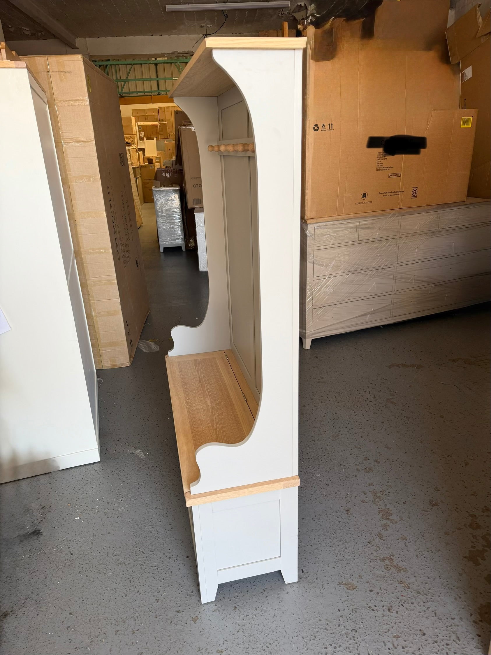Chester Dove Grey Hallway Tidy Quality Furniture Clearance Ltd