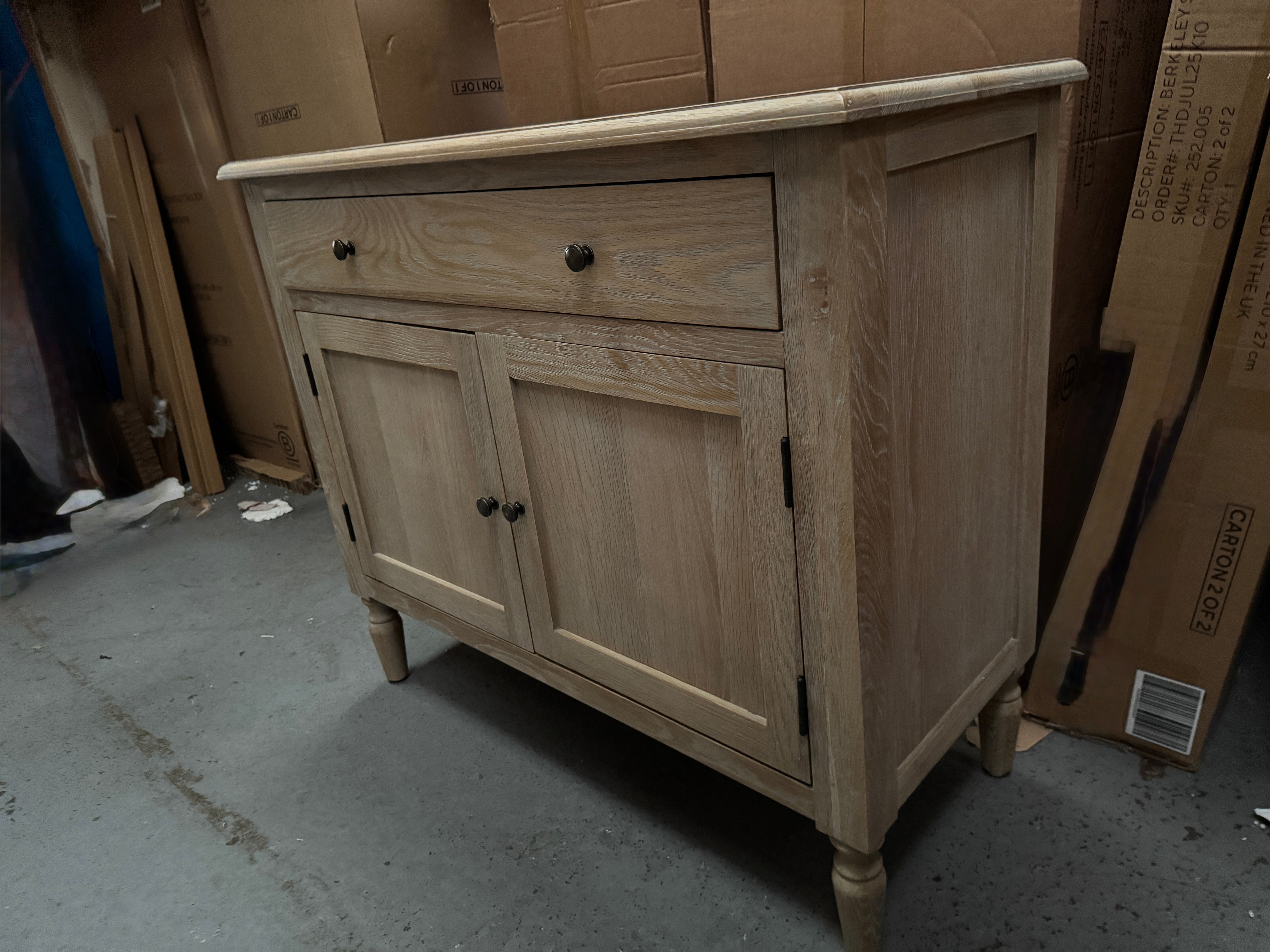 CAMILLE LIMEWASH OAK
Small Sideboard Quality Furniture Clearance Ltd