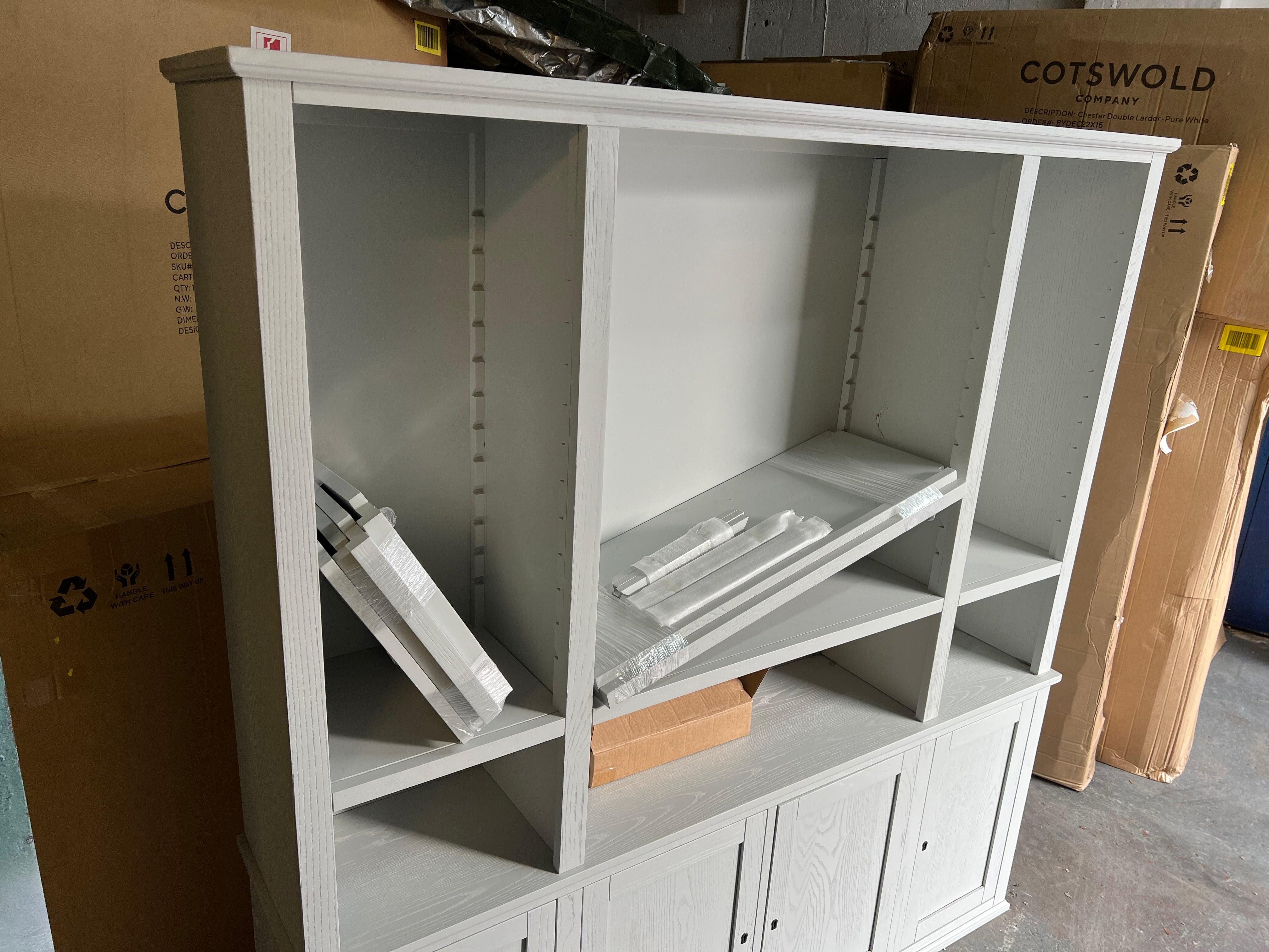 CHARLBURY MINERAL GREY
Grand Bookcase Quality Furniture Clearance Ltd