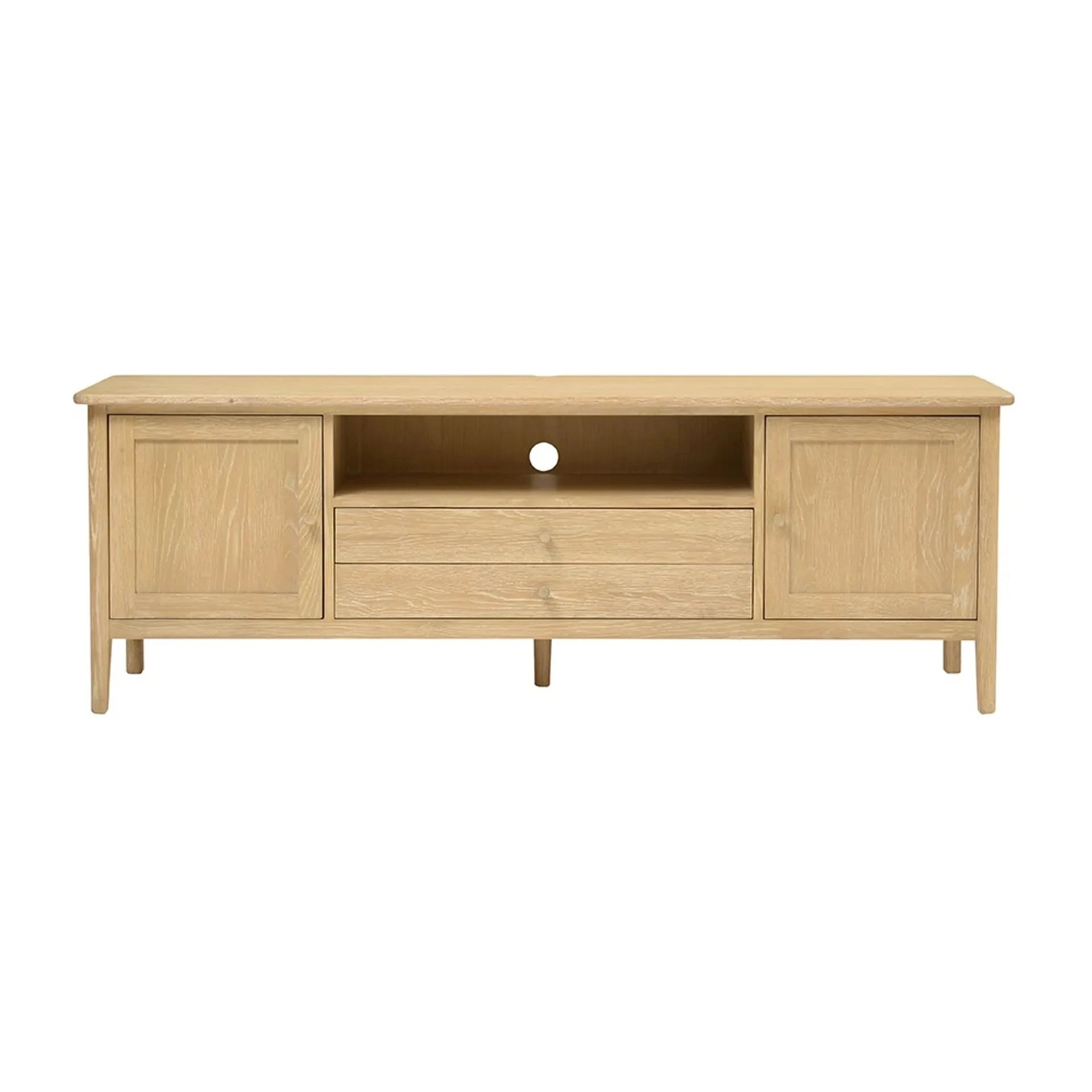 BERKELEY NORDIC OAK
Extra Large TV Unit 75" Quality Furniture Clearance Ltd