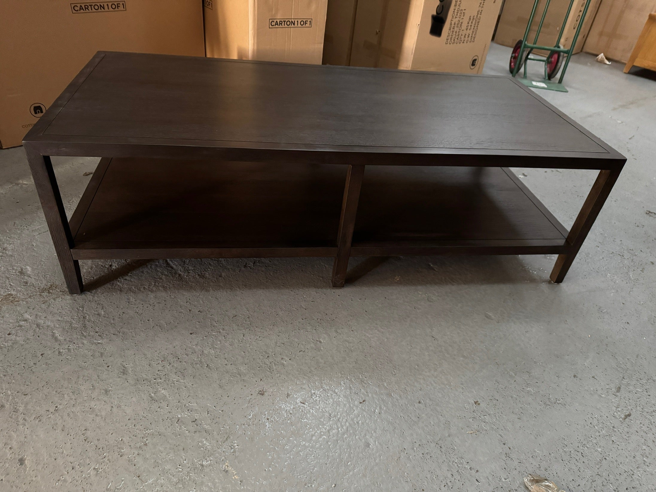 BLOCKLEY BROWN OAK Large Coffee Table Quality Furniture Clearance Ltd
