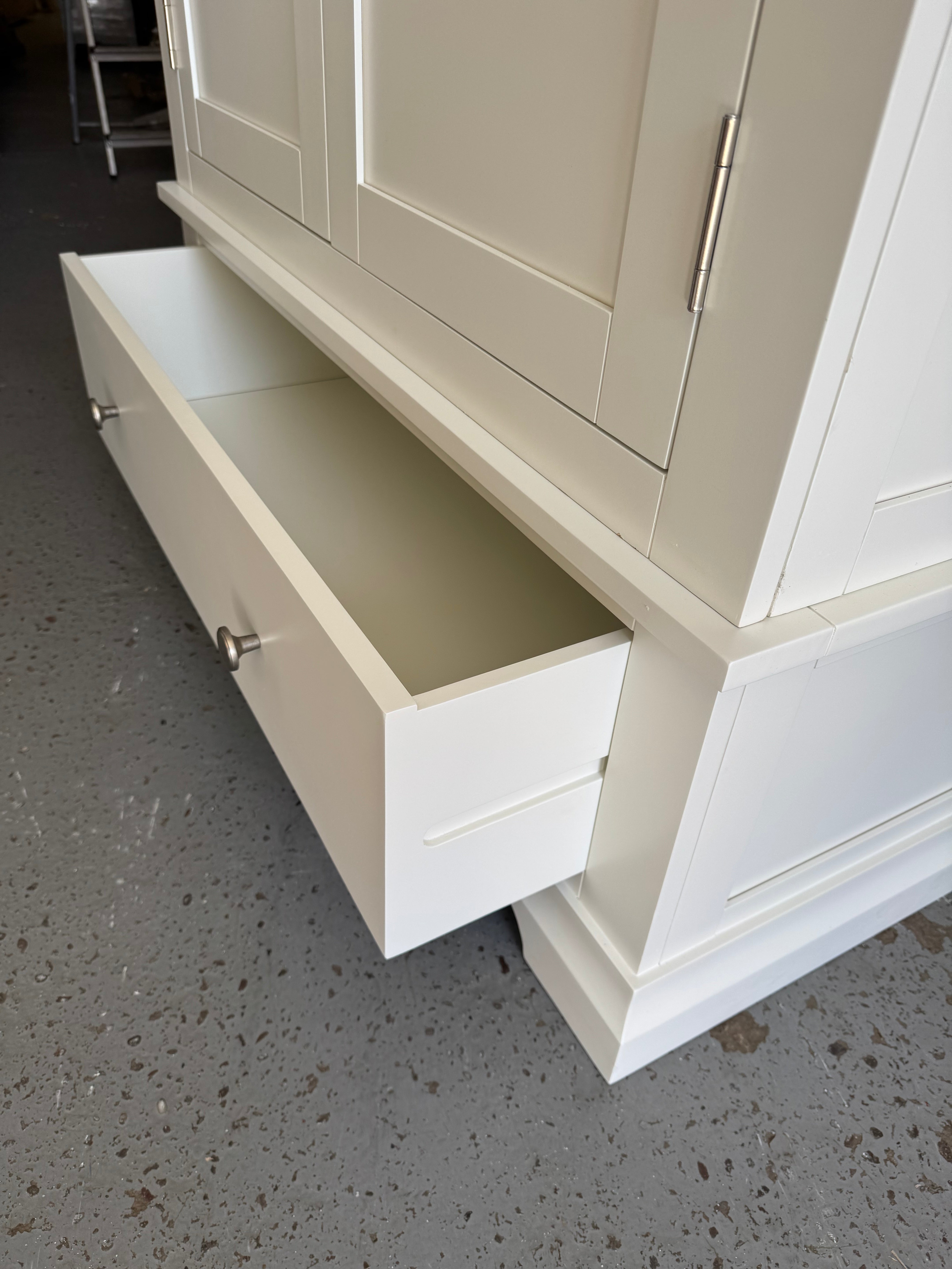 Chantilly warm white double wardrobe. furniture delivered