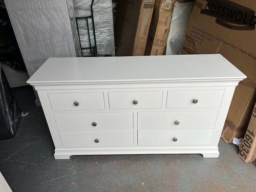Chantilly Warm White 3 over 4 Drawer Chest furniture delivered