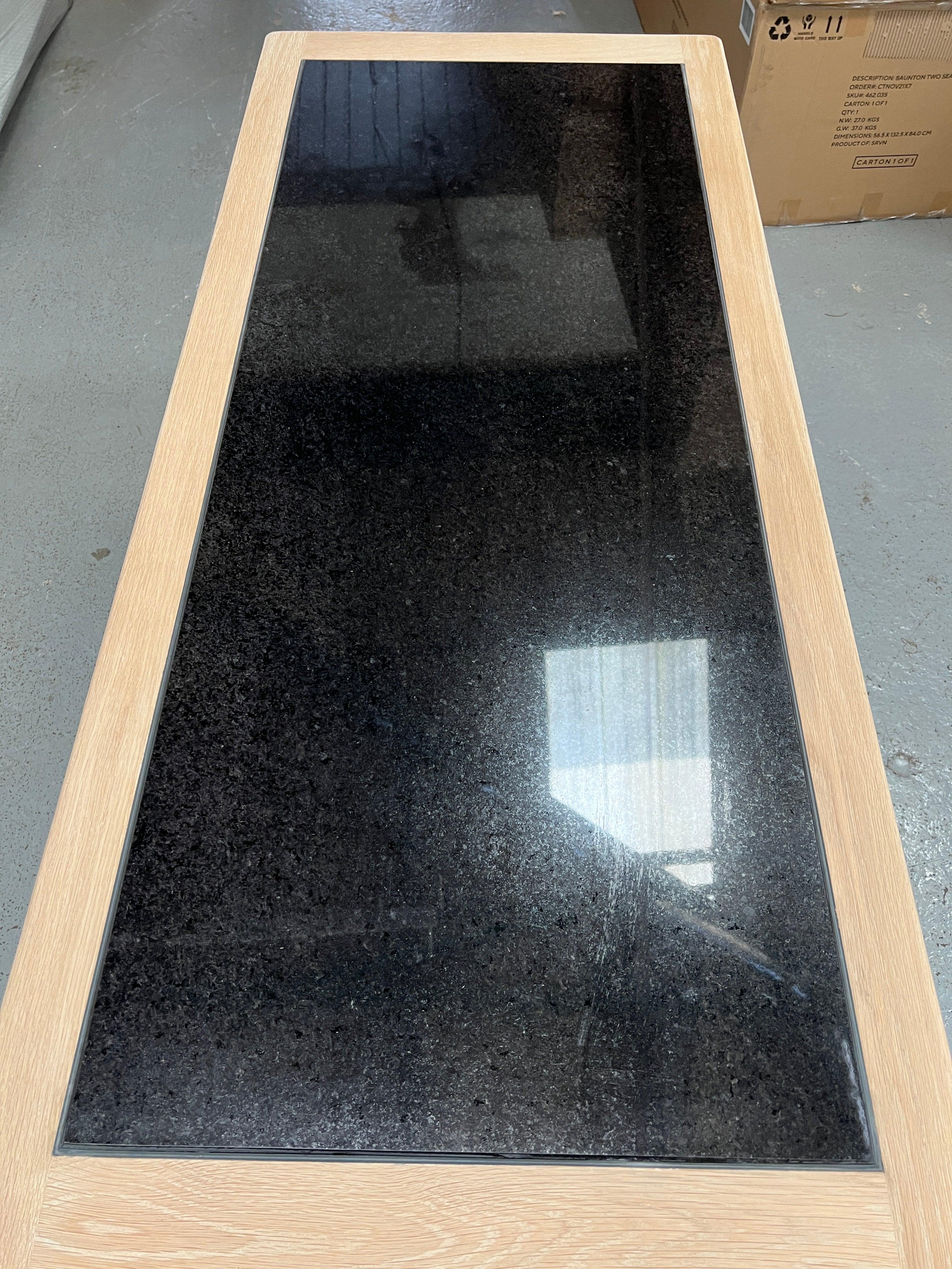 Chester Charcoal kitchen island with cupboard. Quality Furniture Clearance Ltd