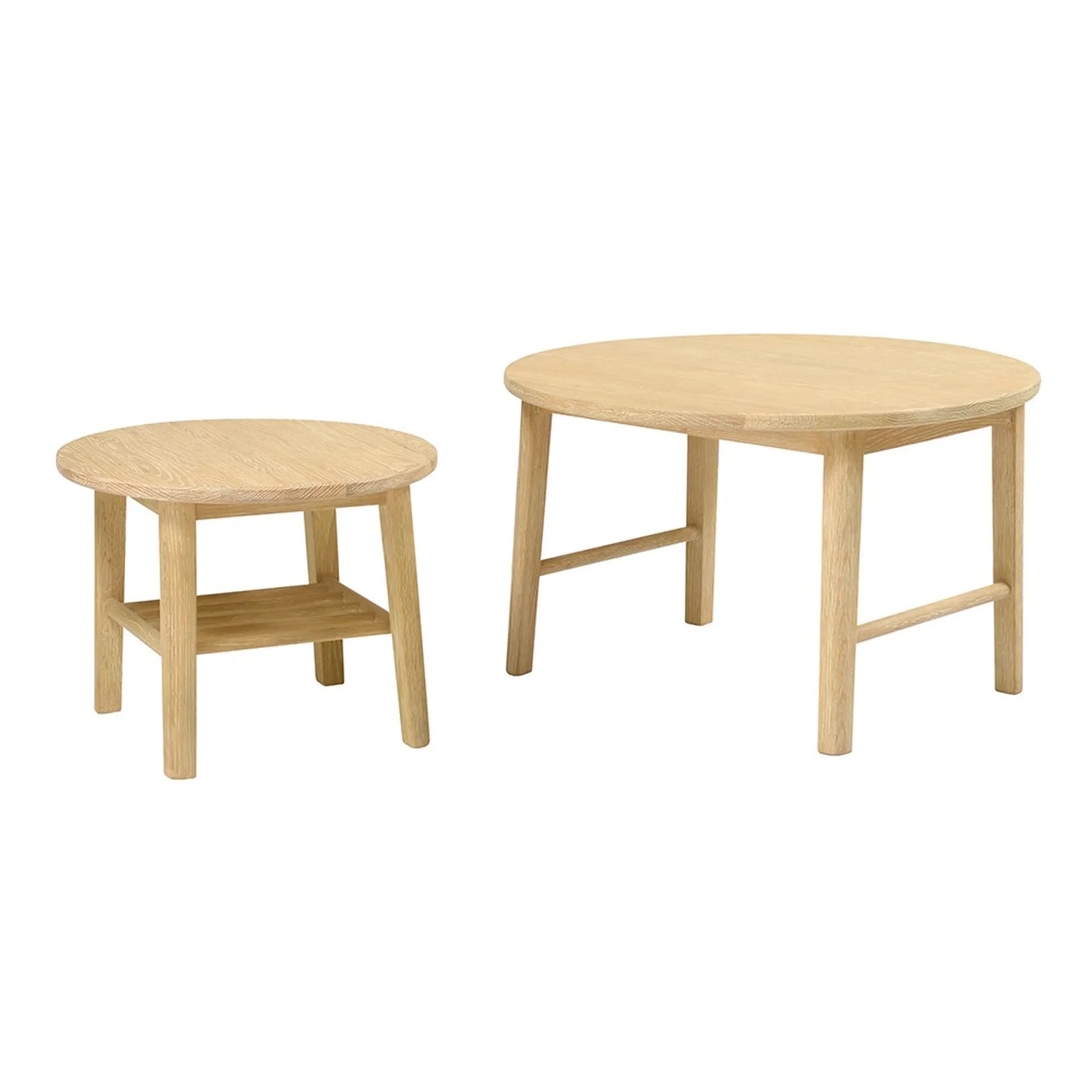 BERKELEY NORDIC OAK
Round Nesting Coffee Table Quality Furniture Clearance Ltd