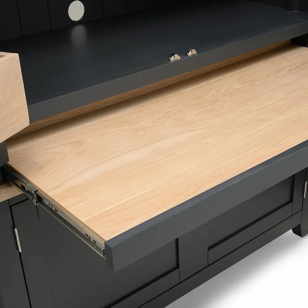 CHESTER CHARCOAL Hideaway Home Office Quality Furniture Clearance Ltd