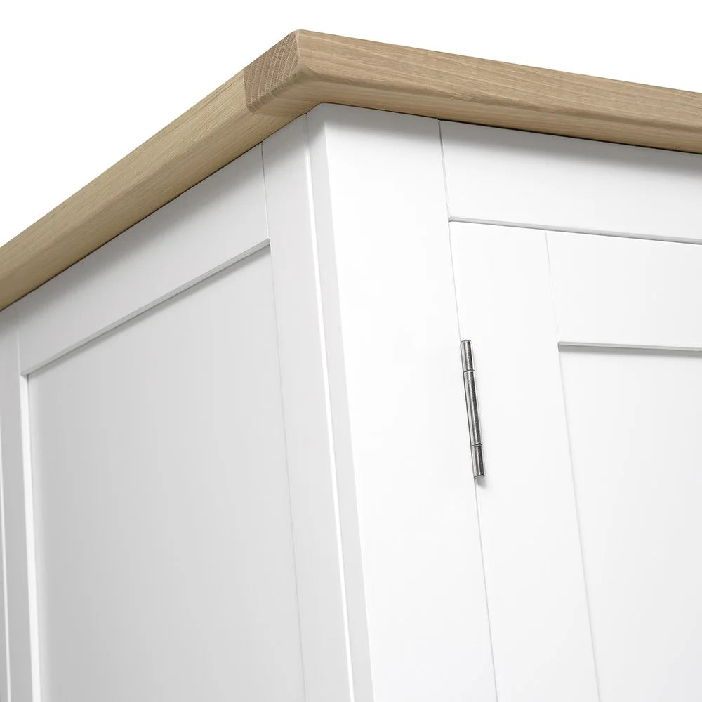 Chester Pure White Double Wardrobe furniture delivered