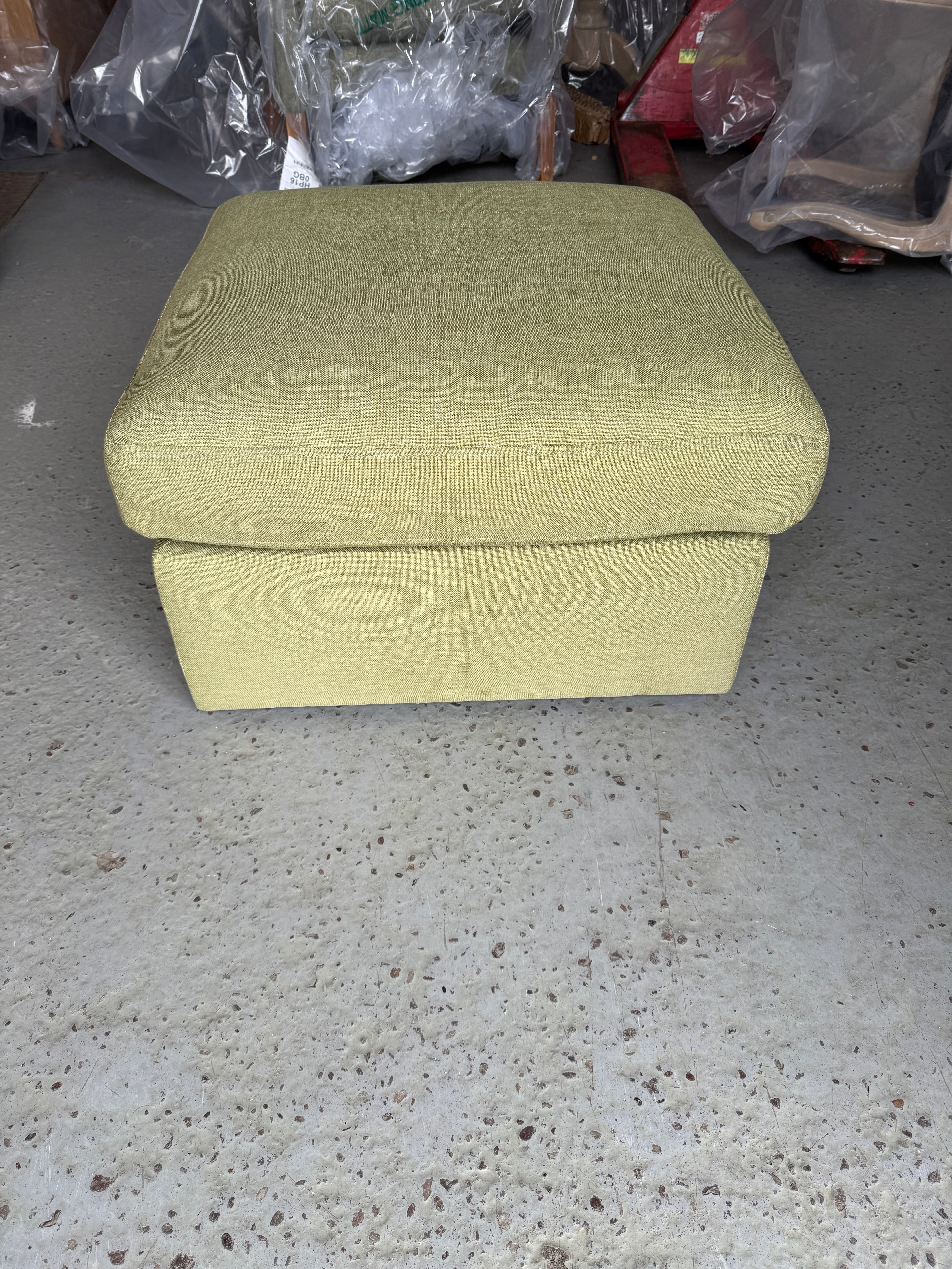 CLARKE SMALL
Foot Stool - Apple - House Linen Mix Quality Furniture Clearance Ltd