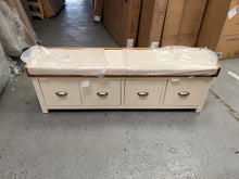 Load image into Gallery viewer, SUSSEX COTSWOLD CREAM
Four Drawer Shoe Bench with Cushion Quality Furniture Clearance Ltd
