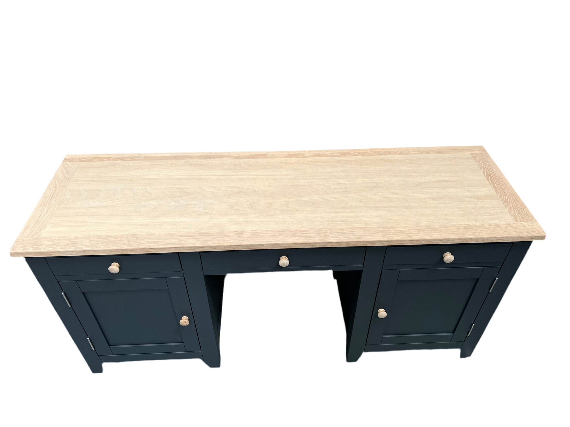 Chester Charcoal Double Pedestal Desk furniture delivered