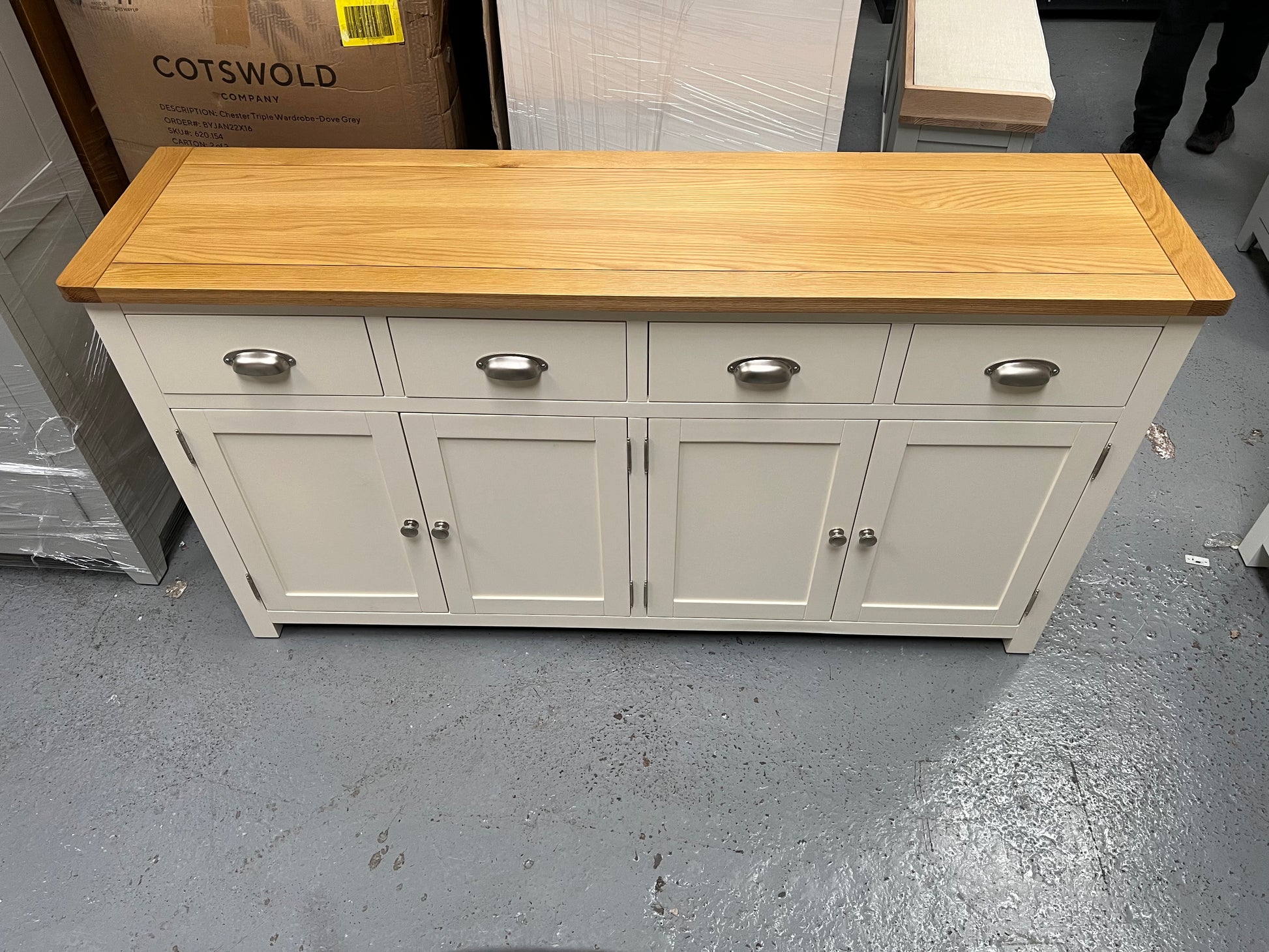Cream Extra Large Sideboard furniture delivered