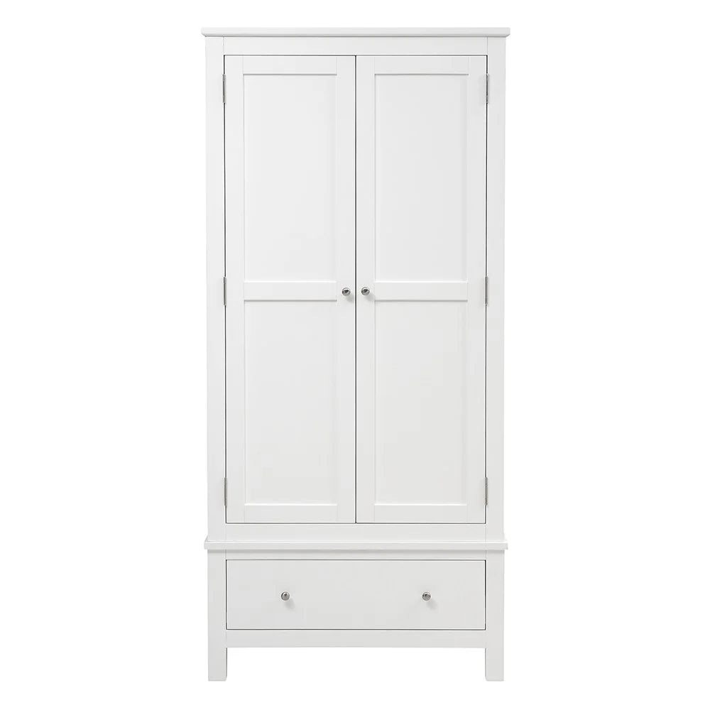 SIMPLY COTSWOLD PURE WHITE Double Wardrobe Quality Furniture Clearance Ltd