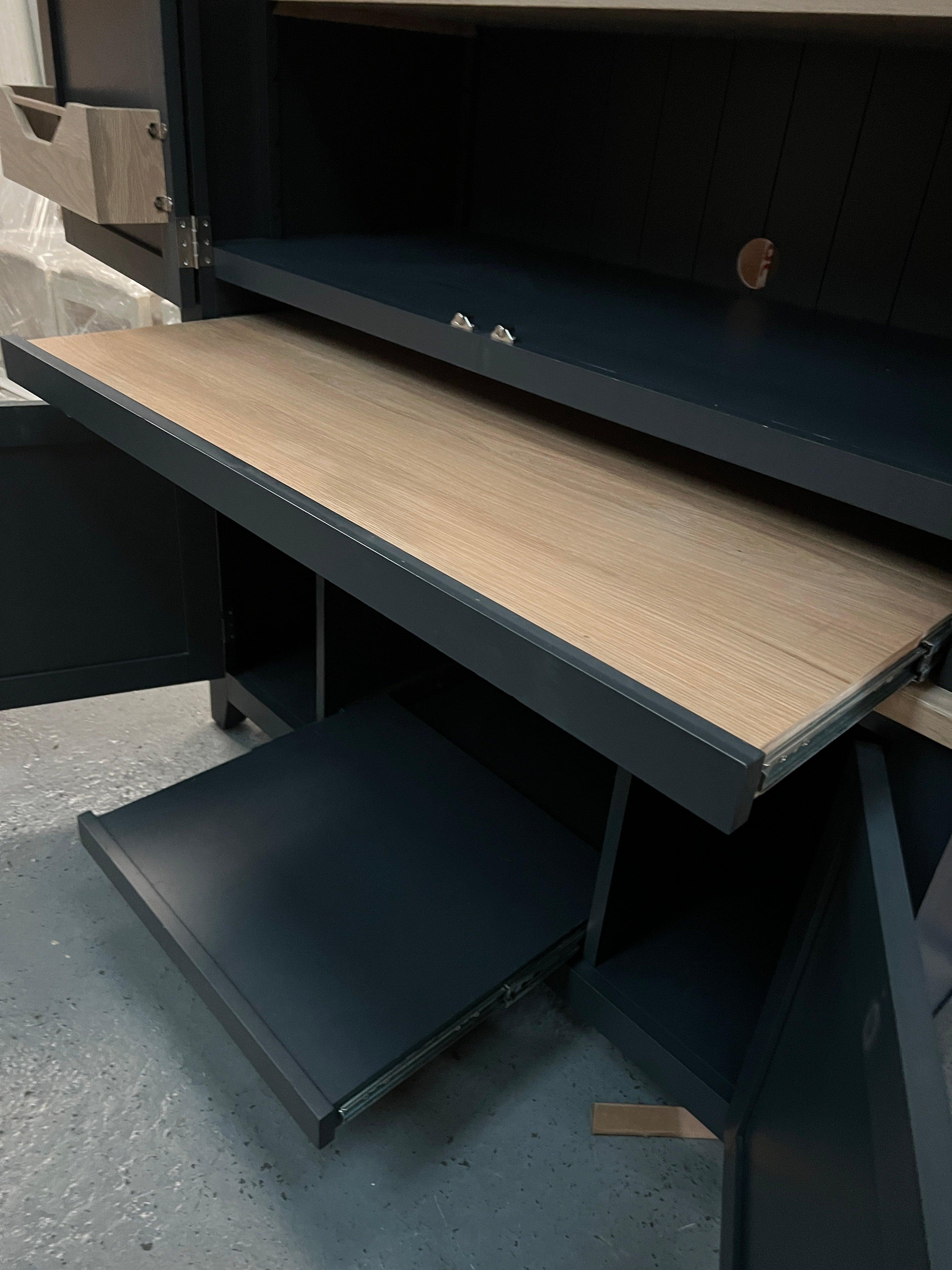 CHESTER CHARCOAL Hideaway Home Office Quality Furniture Clearance Ltd