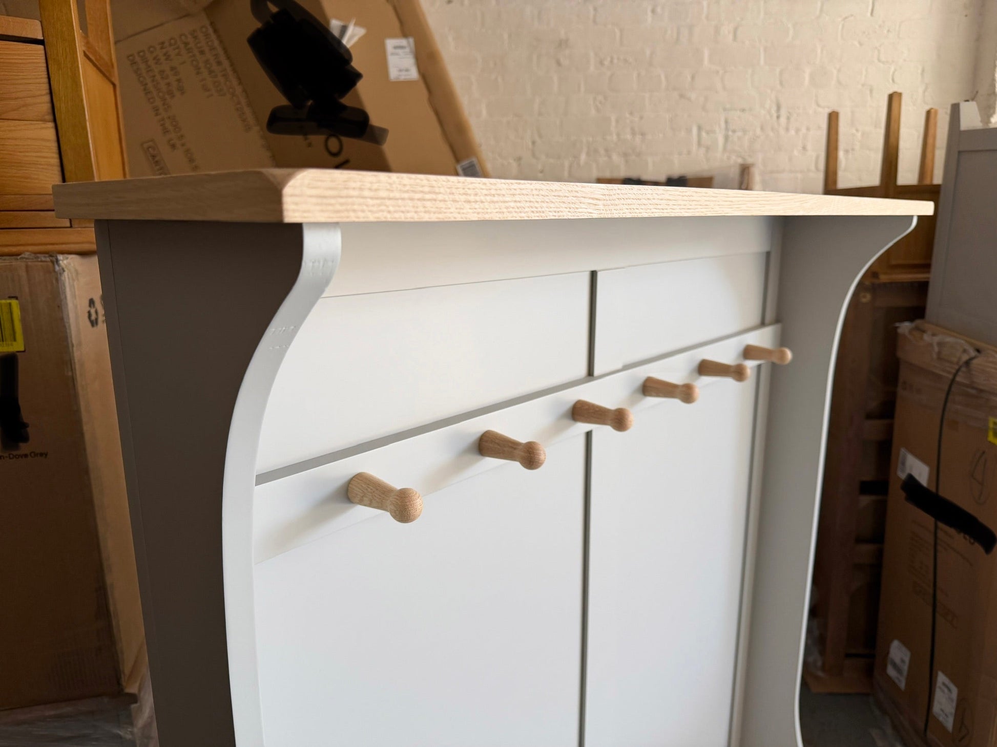 Chester Dove Grey Hallway Tidy Quality Furniture Clearance Ltd